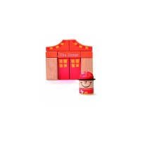 Beluga Wooden toy fire station Beluga Wooden toy fire station