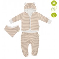 Bio Baby Комплект за изписване 3 части 100% органичен памук Bio Baby Комплект за изписване 3 части 100% органичен памук