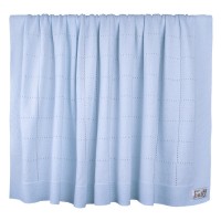 Bio Baby Blanket 100% organic cotton, blue Bio Baby Blanket 100% organic cotton, blue