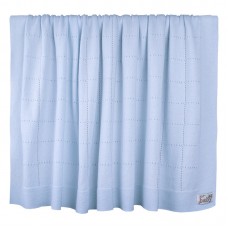 Bio Baby Blanket 100% organic cotton, blue