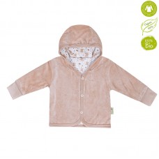 Bio Baby Double face baby jacket organic cotton, brown