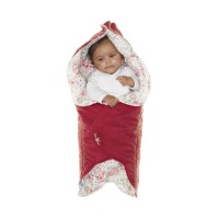 Wallaboo Одеяло за бебе листо Червено