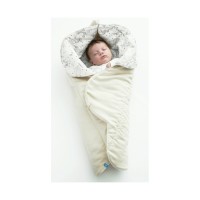 Wallaboo Одеяло за бебе листо Кремаво