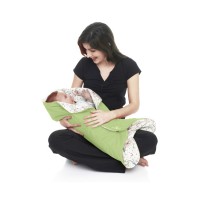 Wallaboo Одеяло за бебе листо Зелено