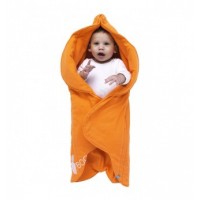 Wallaboo Одеяло за бебе с форма на цвете Оранжев