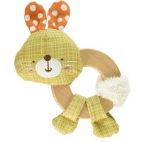Bright Starts Clutch and Hold Wood toy Bunny
