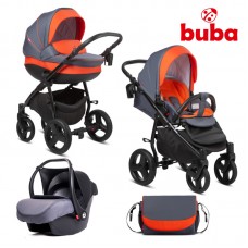 Buba Baby stroller 3 in 1 Bella Pewter - Orange