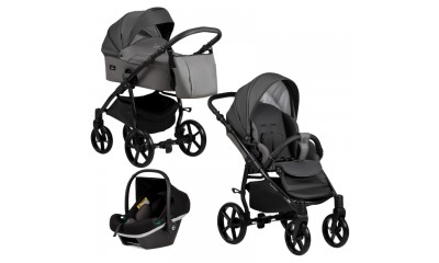 Buba Baby stroller 3 in 1 Karina Light, dark grey
