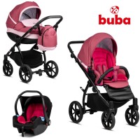 Buba Baby stroller 3 in 1 Zaza, Berry