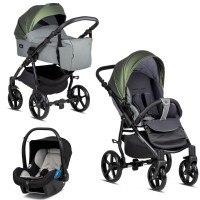 Buba Baby stroller 3 in 1 Karina, Olive Buba Baby stroller 3 in 1 Karina, Olive