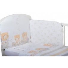Bubaba 6 elements bedding set, Teddy bear with hearts