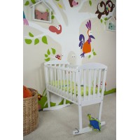 Bucko Бебешка дървена люлка Nani White Bucko Бебешка дървена люлка Nani White