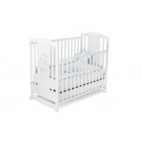 Bucko Baby Wooden Cot Lux White