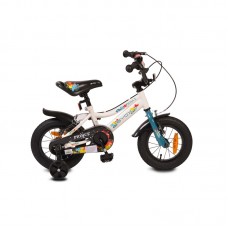 Byox Детски велосипед 12" Prince, Бял