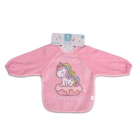 Cangaroo Bib with sleeves Tea Time, pink Cangaroo Bib with sleeves Tea Time, pink