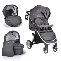 Cangaroo Baby stroller Noble 3 in 1, dark grey