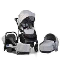 Cangaroo Baby stroller 4x4 3 in 1 grey