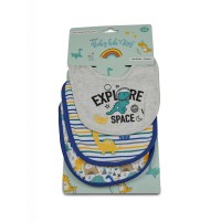 Cangaroo Baby bib Kay 3 pcs, blue Cangaroo Baby bib Kay 3 pcs, blue