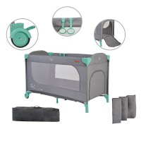 Cangaroo Детска кошара на едно ниво Skyglow, мента Cangaroo Детска кошара на едно ниво Skyglow, мента