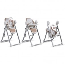 Cangaroo 2 in 1 Highchair and Swing Pudding, beige