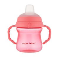 Canpol Cup with Silicone Spout First Cup 150 ml, pink