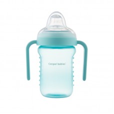 Canpol babies Non-Spill Cup with Silicone Spout 220ml, blue