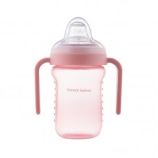 Canpol babies Non-Spill Cup with Silicone Spout 220ml, pink