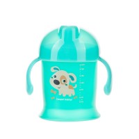 Canpol Non-spill Cup Firm 200ml Bunny and Company, turquoise Canpol Non-spill Cup Firm 200ml Bunny and Company, turquoise