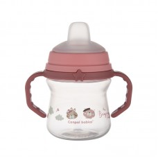 Canpol Cup with Silicone Spout FirstCup 150ml Bonjour Paris, pink