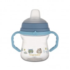 Canpol Cup with Silicone Spout FirstCup 150ml Bonjour Paris, blue