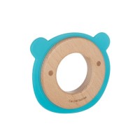 Canpol Чесалка от дърво и силикон Bear