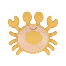 Canpol Чесалка от дърво и силикон Crab