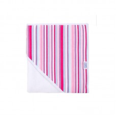 Canpol Детска хавлия за баня с качулка, розово райе Canpol Детска хавлия за баня с качулка, розово райе