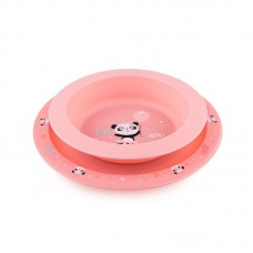 Canpol Комплект за хранене 2 части Exotic Animals, розов