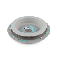 Canpol Tableware Set of 2 elements Exotic Animals, grey