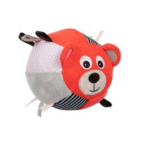 Canpol babies Soft Ball with bell Bear, coral
