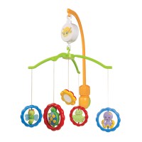 Canpol Plastic Musical Mobile with an Universal Handle - Animals with mirrors