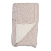 Aydodo Knit Baby Blanket, beige