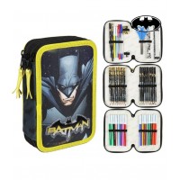 Cerda Full Pencil case with three compartments Batman