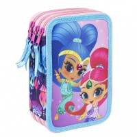 Cerda Full Pencil case with three compartments Shimmer Shine