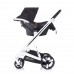 Chipolino Baby stroller 3 in 1 Electra black/white frame