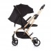 Chipolino Baby stroller with seat rotation Twister, ebony