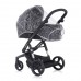 Chipolino Baby stroller 3 in 1 Electra black/black frame