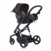 Chipolino Baby stroller 3 in 1 Electra black/black frame