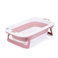 Chipolino Folding bathtub Coral with thermometer, pink Chipolino Folding bathtub Coral with thermometer, pink
