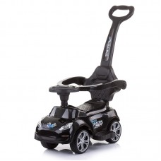 Chipolino Musical ride on car with handle Turbo, black
