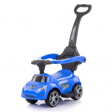 Chipolino Musical ride on car with handle Turbo, blue