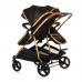 Chipolino Twin Stroller Duo Smart, obsidian/gold