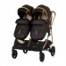Chipolino Twin Stroller Duo Smart, obsidian/gold