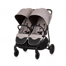 Chipolino Baby stroller for two kids Top Stars, macadamia